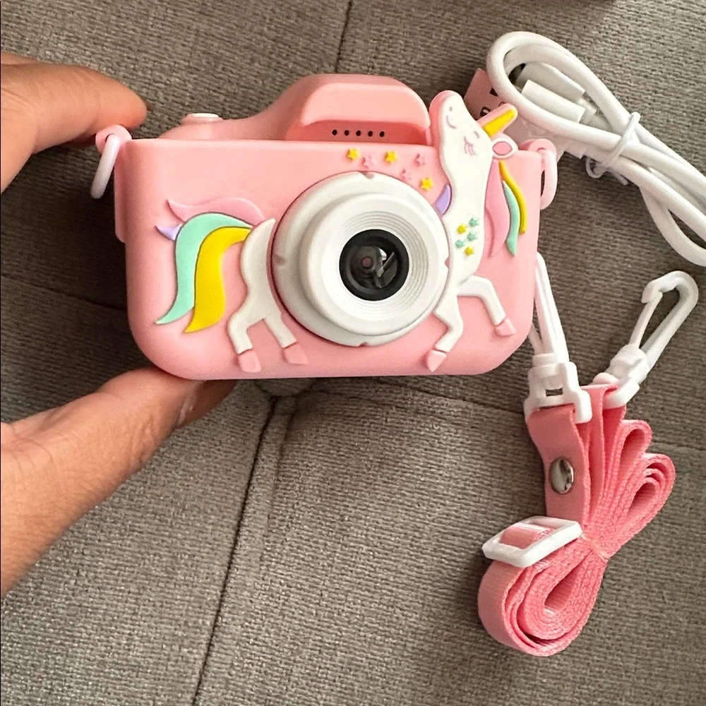 Pink Unicorn Kids Camera